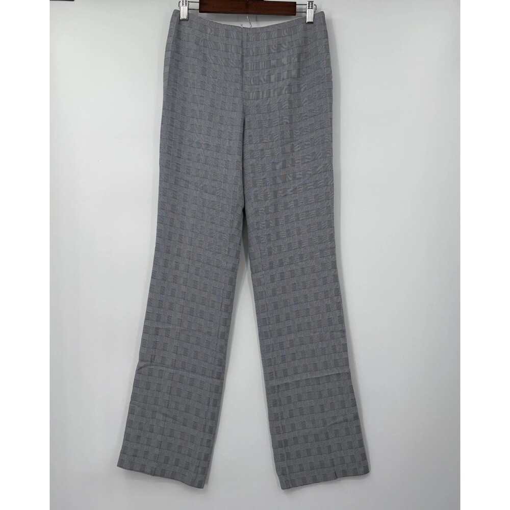 Aphrodite Dana Buchman Pants 4 NWT $208 Navy White Plaid Dress Trousers